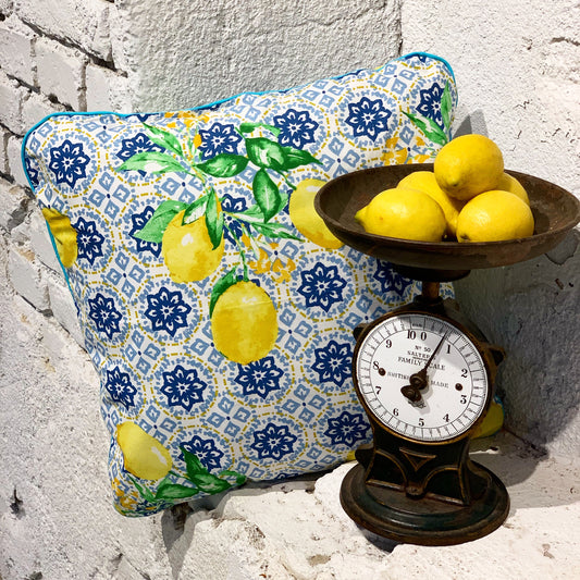 Lemon Love Set - Zierkissen & Pouf