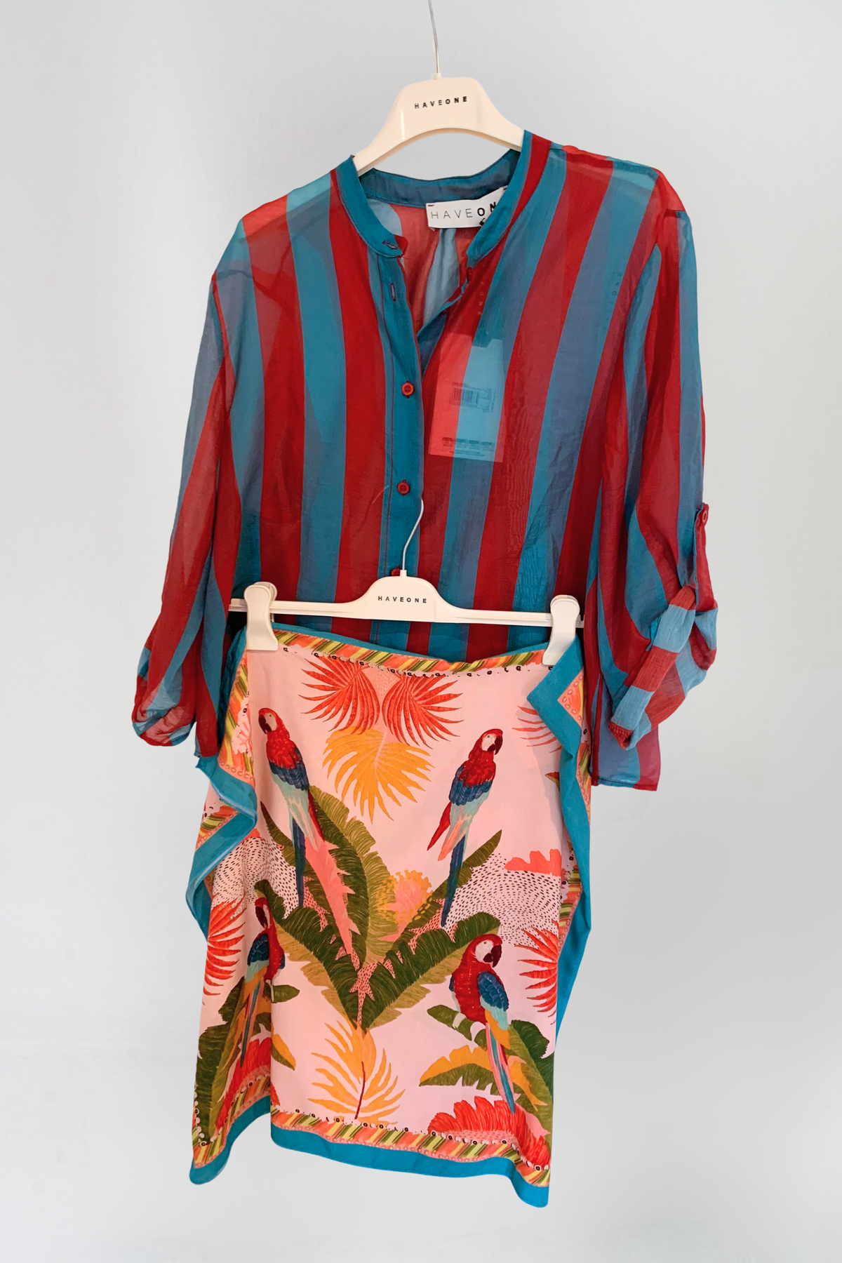 Have One Bluse Streifen Rot/Blau