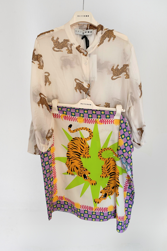 Have One Set Pareo kurz Tiger Neon