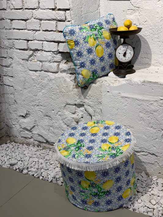 Lemon Love Set - Zierkissen & Pouf