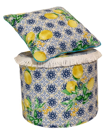 Lemon Love Set - Zierkissen & Pouf